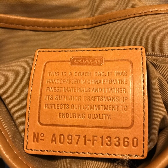 Coach Tan Leather Flap Duffle Crossbody - Picture 6 of 7